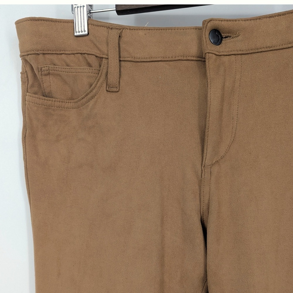 Joe's Jeans Faux Suede The Icon Skinny Mid Rise Womens Size 32 Camel Tan‎ Pants - Picture 2 of 10